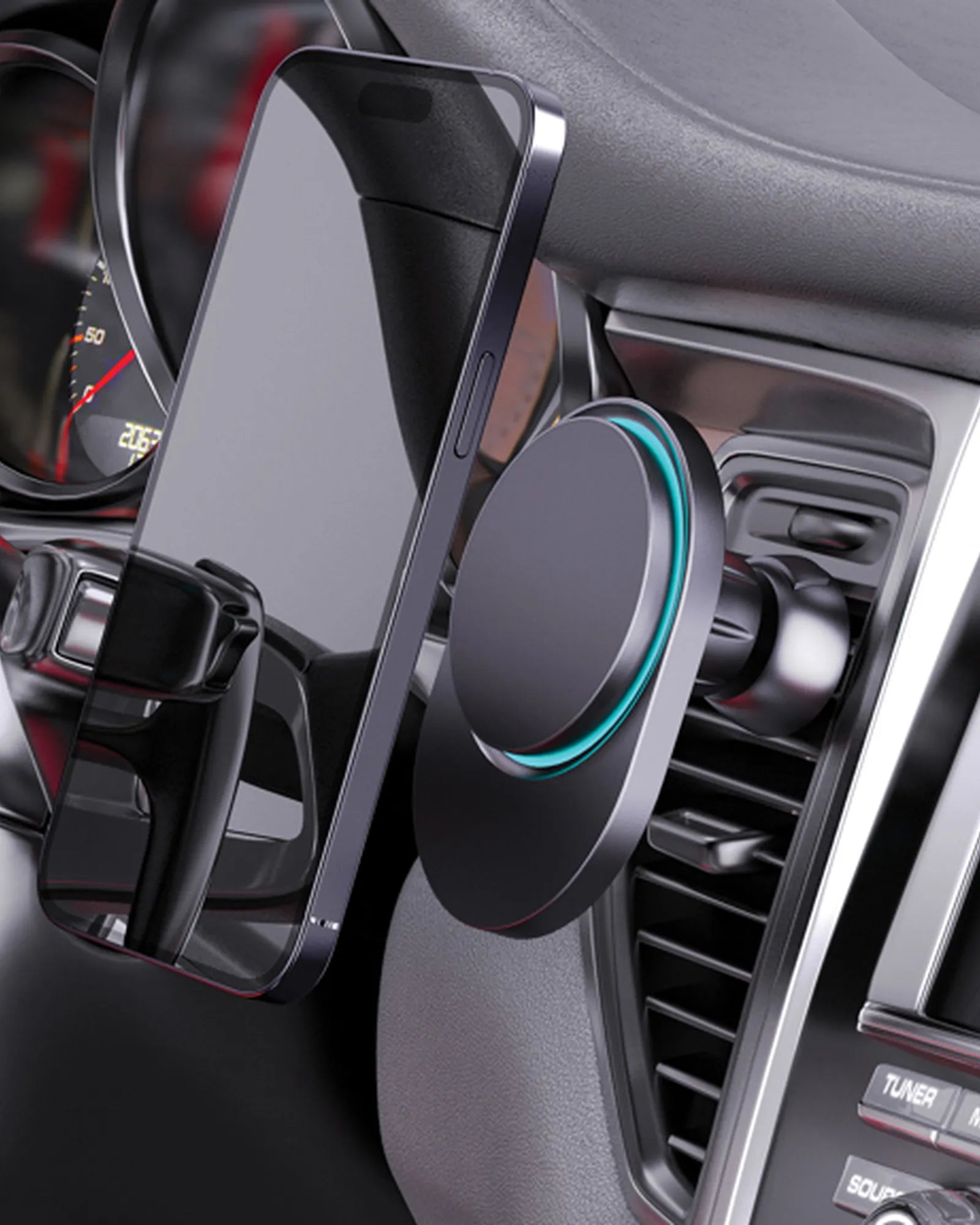 Supporto auto magnetico riciclato 15W da personalizzare - 8